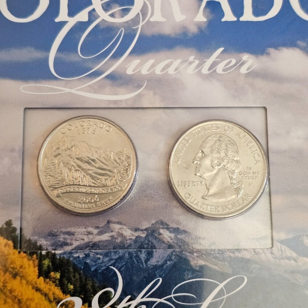 2006 Colorado 38th State Commemorative Quarter Advisory Commission NIP W/QTRS - Picture 3 of 4
